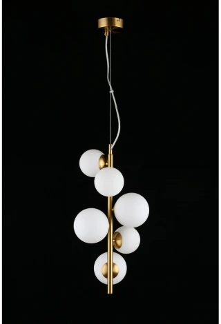 Подвесной светильник Aployt Letizia APL.314.06.06 (220V, на тросе, шарики, молекулы)