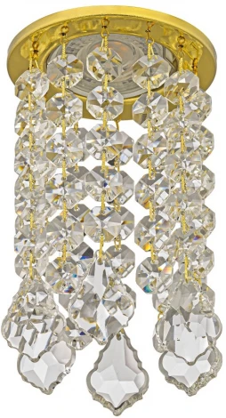 Встраиваемый светильник хрустальный Dio D'Arte Osimo Gold GU10.5.14.8.122 G (220V, круглые)