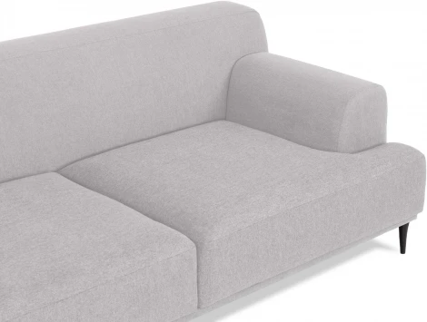 Диван Portofino 2-х местный ОГОГО (арт.753050), (Велюр/Светло-серый)