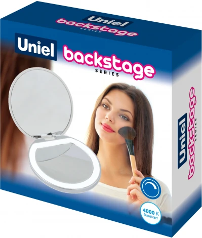 Зеркало с подсветкой c зарядкой от USB Uniel ULK-F72 DIM/RECH WHITE (LED, выключатель)
