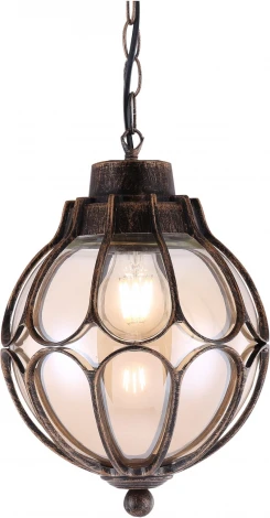 Уличный светильник подвесной Maytoni Via O024PL-01G (220V, на цепи, шар, IP44)