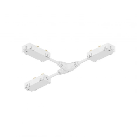 Гибкий Т-образный, электрический коннектор трека Denkirs SMART TR2115-WH (220V)