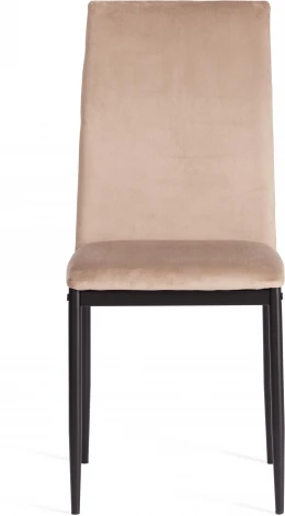 Обеденный стул Tetchair CAPRI (Металл,Вельвет/Бежевый,Черный)