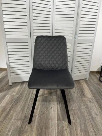 Обеденный стул M-City DAIQUIRI BLUVEL-14 GREY, велюр