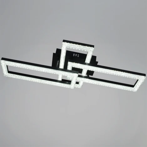 Потолочная люстра светодиодная на штанге с регулировкой цветовой температуры, яркости и ночным режимом Reluce 89560-0.3-03A BK