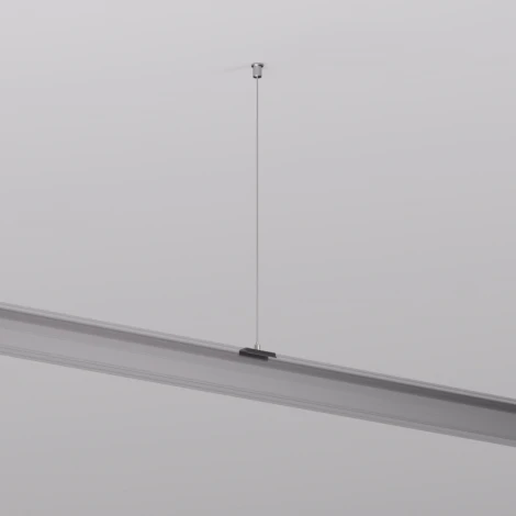 Механический подвес для трека Denkirs Smart Base TR2126-BK 1.5м, черный, алюминий (на тросе)