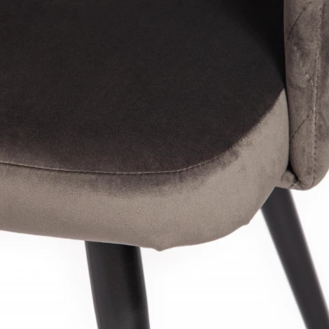 Кресло VALKYRIA (mod. 711) / 1 шт. в упаковке (Ткань,Металл /Темно-серый,Черный)