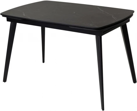 Обеденный стол M-City ELIOT 120 MATT BLACK MARBLE SINTERED STONE/ BLACK