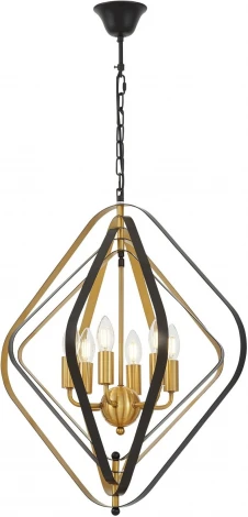 Подвесная люстра Lumina Deco Crulia LDP 8005-6 BK+MD