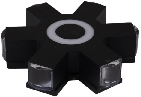 Архитектурная подсветка светодиодная Reluce 08231-9.2-007U LED4W+6*3W RGB BK (220V, IP44)