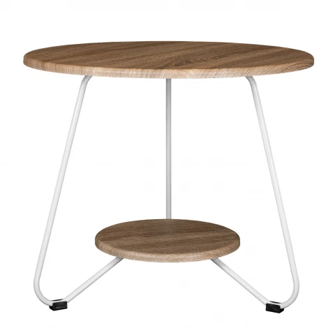 Стол журнальный BeautyStyle 38 дуб сонома/белый Mebelik 009594