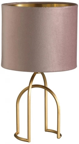 Настольная лампа Lumion Stacy 5661/1T MODERNI LN23 122 матовое золото, розовый E14 40W 220V (выключатель, круглые)