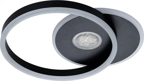 Потолочная люстра с таймером Escada Arctic 10234/1 LED*45W Black/White 10234/1LED BL (220V, пульт управления)