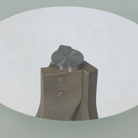 Стол журнальный Рилле 441 шимо/стекло прозрачное Mebelik 009582