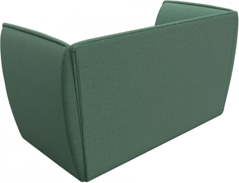 Диван кухонный прямой Бергамо 2-х местный (Зеленый/Рогожка) Лига Диванов арт.123703