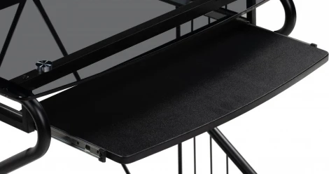 Компьютерный стол Gera (Gera 80х50х74 black) Woodville арт.15787