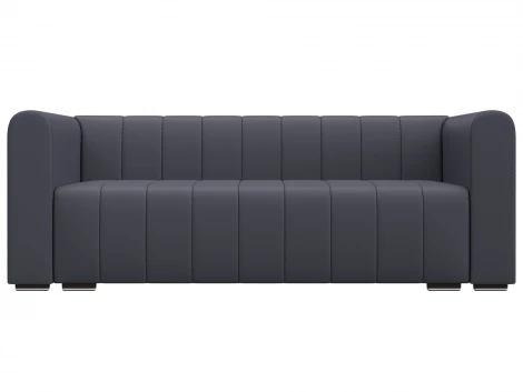 Диван прямой Лига-073 (ДСП,Фанера/Пластик/Экокожа/Серый) Лига Диванов 129993