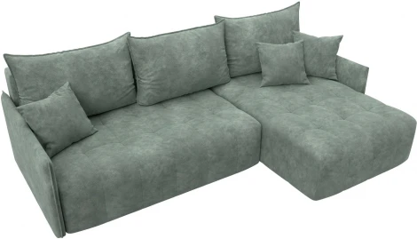 Диван угловой Лига-054 НПБ угол универсальный Лига Диванов (Велюр) арт.129052