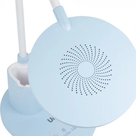 Настольная лампа с подставкой под телефон и канцелярские принадлежности для школьников Uniel ULM ULM-D150 15W/3000-6500K/DIM BLUE