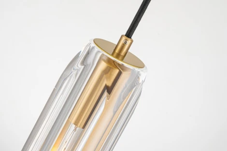 Подвесной светильник Belfast Gibson 6133-1 BR CL (220V, на проводе, круглые)