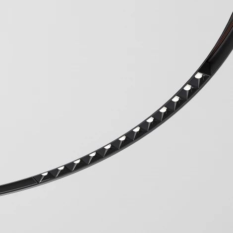 Трековый светильник магнитный Downlight для радиусного шинопровода Elektrostandard Slim Magnetic 85186/01 12W 4200K Intenso чёрный Ø 1200мм (LED, 48V)