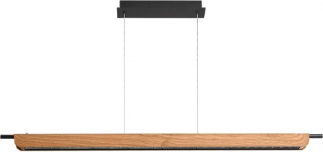 Подвесной светильник Odeon Light Punto 7018/40LB c сенсорн. включением цв. тем-ры 2700-4000-5500K металл/акрил окраш под дерево 40W 220V (LED, диммер, сенсорный выключатель, на проводе)