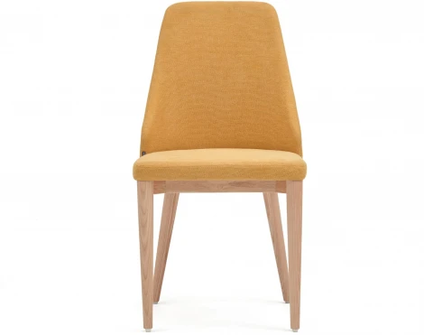 Rosie Стул из горчичной синели с ножками из массива ясеня La Forma (ex Julia Grup) арт.148342