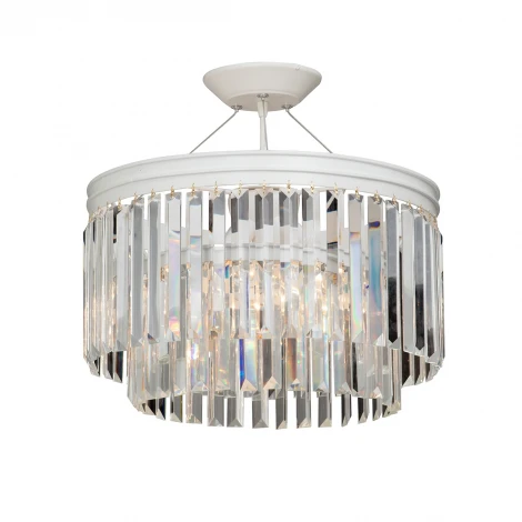 Подвесная люстра Vitaluce V5127-0/6S (220V, хрусталь, на тросе, круглые)