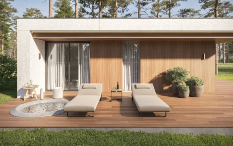 Шезлонг Hacienda серый/бежевый, алюминий Gardenini SPHCDS.010200.N1