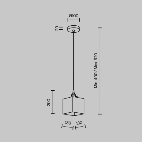 Подвесной светильник с выключателем Modelux MODESTYLE MS.152.130 BS