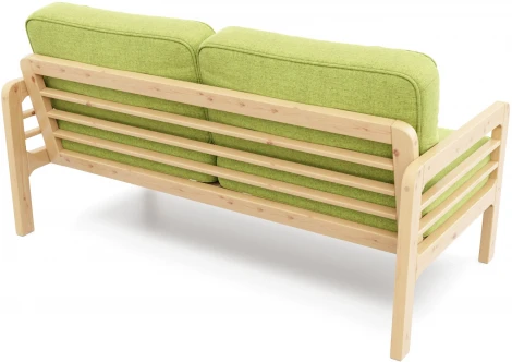 Диван Arsko прямой Бергер Б сосна рогожка зеленая