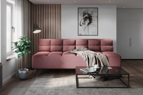 Диван Arsko Нельсон коралловый велюр