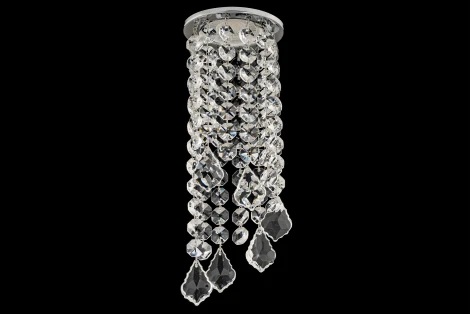 Встраиваемый светильник хрустальный Dio D'Arte Osimo Nickel GU10.5.14.8.119 N