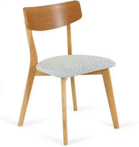 Стул Oxville ОГОГО Обстановочка! (Массив дерева,Букле/Светло-серый) арт.920342