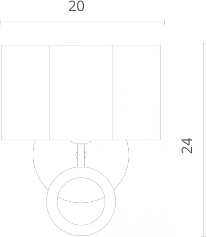Бра Divinare Contralto 4069/02 AP-1 (220V, выключатель)