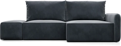 ПОРТЛЕНД Диван угловой с банкеткой серый D1 furniture арт.AAA41671004