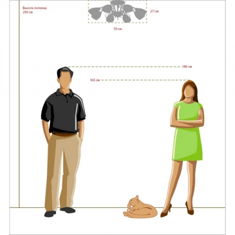 Потолочная люстра MW-Light Мечта 297012708