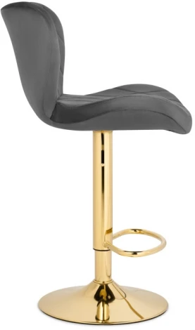 Барный стул Woodville Porch dark gray / golden 15504