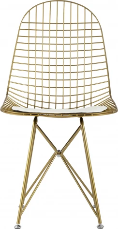 Стул обеденный Eiffel золотой с белой подушкой 4 шт Stool Group (арт.УТ000037507)