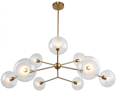 Потолочная люстра на штанге Lussole Greensboro LSP-8826 (220V, шарики, молекулы, IP21)