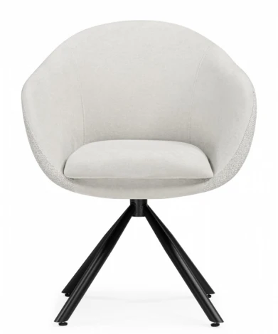 Обеденный стул Woodville Бартон (Металл, Ткань/Черный) арт.621838