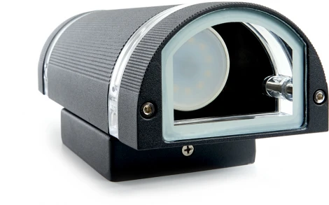 Настенный светильник Feron Сеул DH1702 48318 GU10 черный (220V, IP54)