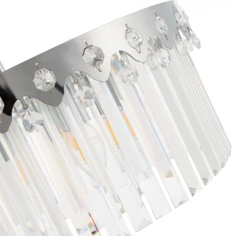 Потолочная люстра хрустальная на штанге Arte Milano Sorrento-8909 378909/8/300/580 CR (220V)