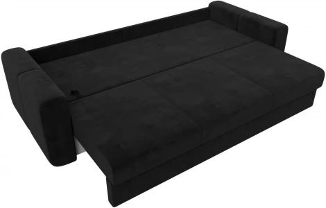 Диван прямой Лига-031 (Черный/Велюр) Лига Диванов арт.121260