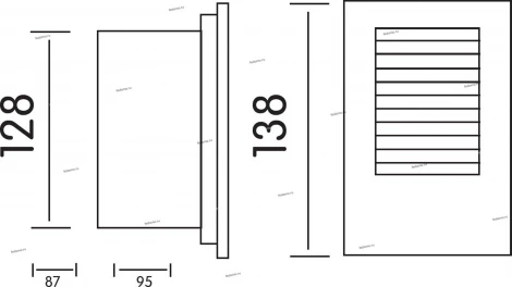 Светильник встраиваемый в стену уличный светодиодный Horoz Kuvars, 1 лампа, серый с синим