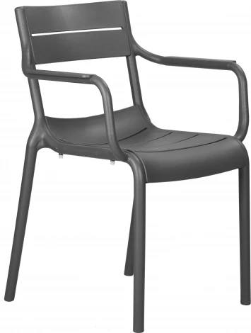 Стул обеденный DOBRIN TIM ARM (темно-серый (GR-04))