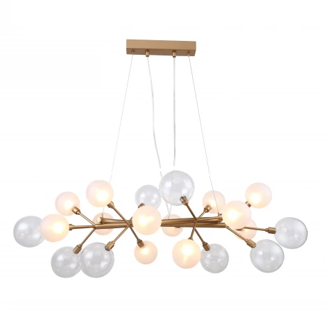 Подвесная люстра Favourite Babylon 2515-12P (220V, на тросе, шарики, молекулы)