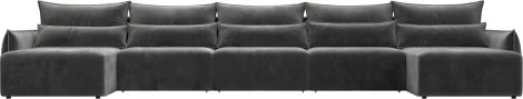 Диван п-образный Лига-051 НПБ МегаЛонг Лига Диванов (Велюр) арт.128680