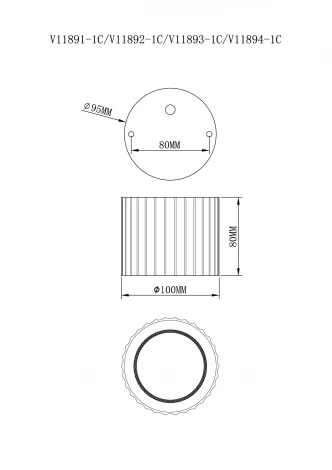 Потолочный светильник Moderli Cora V11893-1C