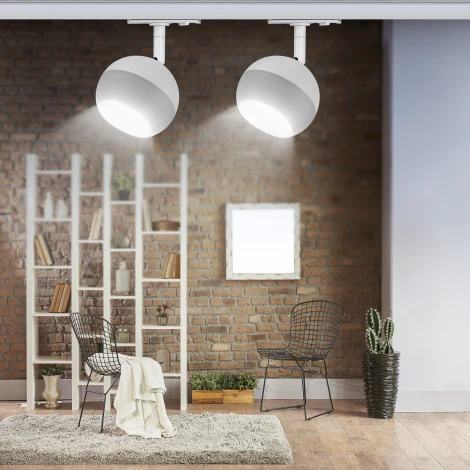 Трековый светильник ЭРА TR46 - GX53 WH (220V, шар)